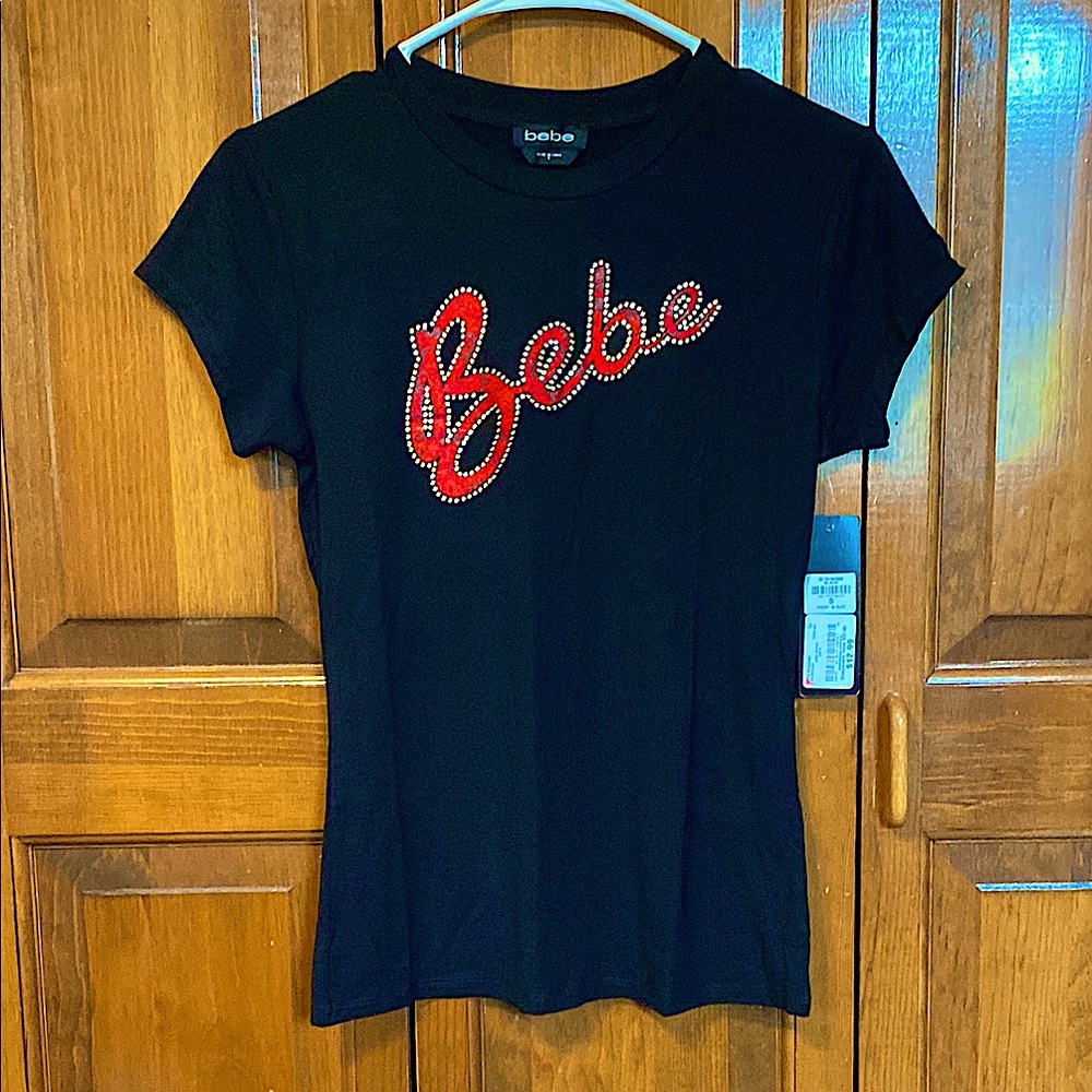 Bebe - Brand new with the tags! Black&Red snake skin, so soft unlike any T-shirt
